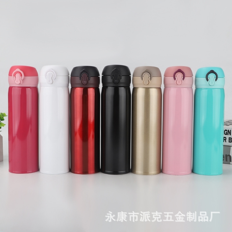 

Creative stainless steel bouncing thermos fashion portable couple water student handy Cup advertising gift cup