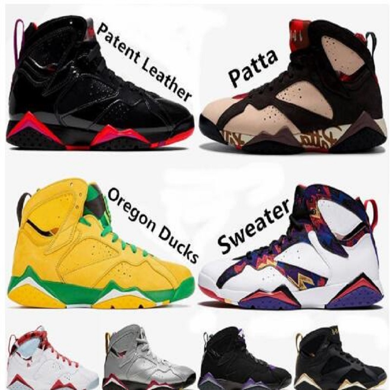 

New 3s Hot selling 7 True Flight French Blue VII men basketball shoes sport boot Hot selling White Sneakers 7s sneaker boot for men shoe, # 9