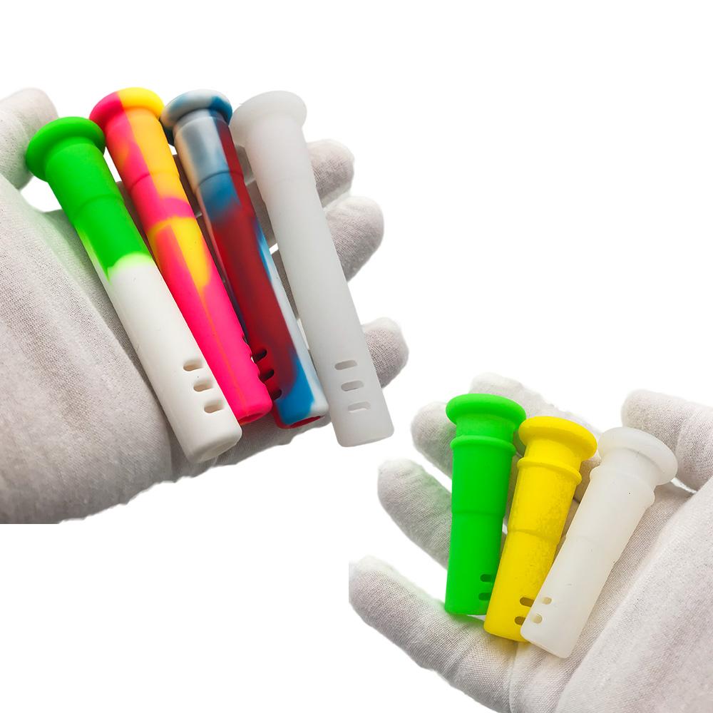 

Silicone Downstem 14mm Female 18mm Male Air Cut Smoking Dropdown Glass Bongs Glass Water Dab Rig Silicone Downstem for Bong DHF5275