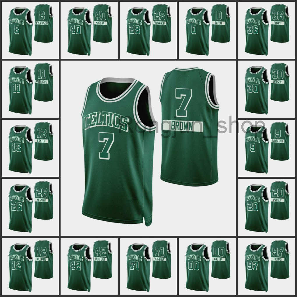 

75th Anniversary Diamond Basketball Jerseys 2021/22 Printed Jayson Tatum Al Horford Jaylen Brown Marcus Smart Richardson Hernangomez