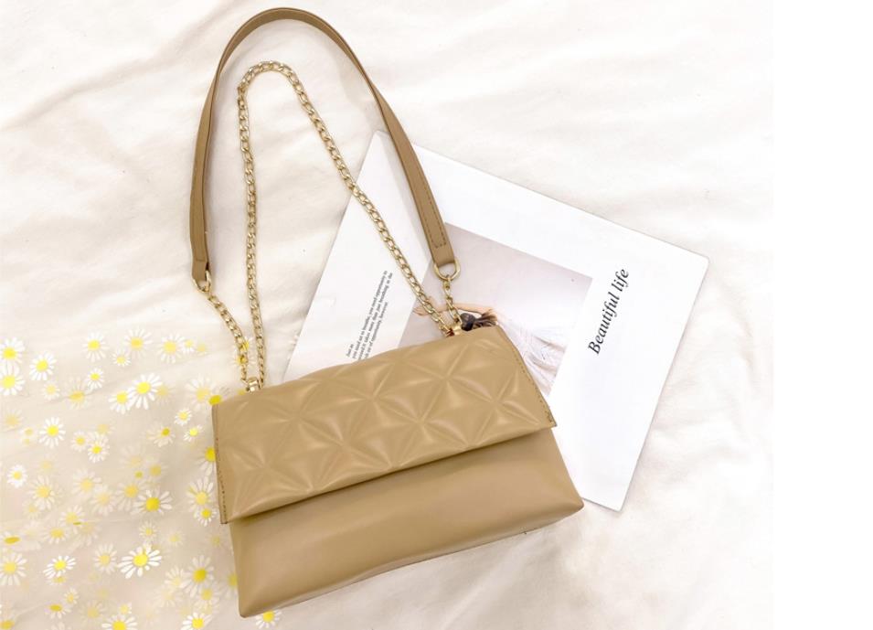 

Spring New Bags Women's Bags 2021 New Trendy Fashion Korean Version Of The Trend Chain Shoulder Messenger Rhombus Small Square Bag, Blue