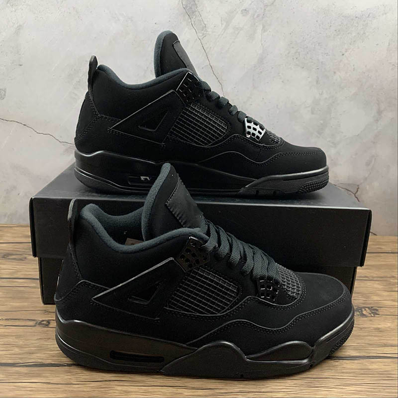 

Man Basketball Shoes Top Quality Size 13 Shoe Authentic Mens Women Jumpman 4 4s Black Cat Outdoor Trainers Sport Sneakers Tbtgrout, #1