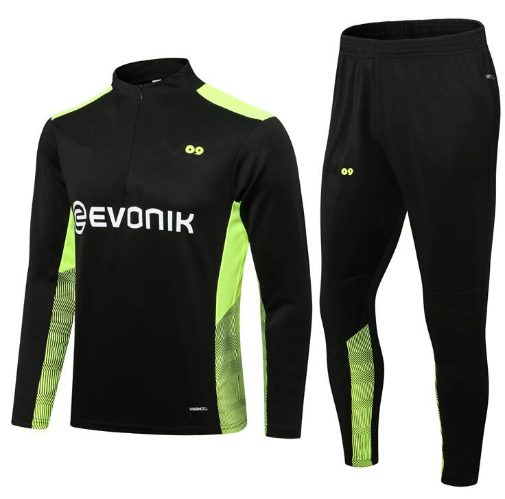 

Borussia tracksuit Soccer tracksuit Sets full zipper jackets training football set Survetement Tracksuits