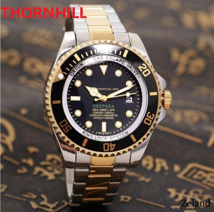 

Classic Deep Sea Dwellers Mens Watches 43mm Stainless steel strap Japanese movement Quartz full-featured waterproof men need Christmas gift Wristwatch, As pic