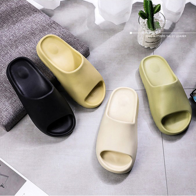 

fashion woman man Slides slippers sandals Summer Brown Flat Men Women Beach Foam Runner sandal Graffiti Bone Resin Desert Sand Rubber Slipper large size 36-46