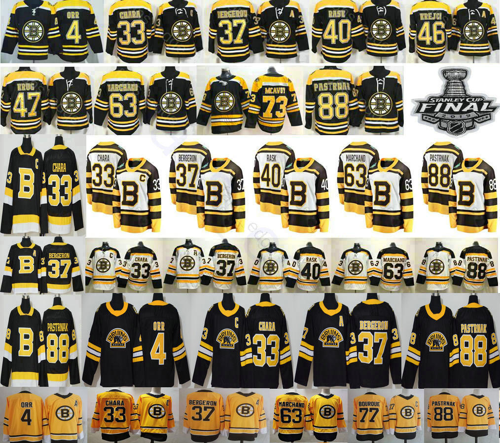 2021 Reverse Retro Boston Bruins 33 Zdeno Chara Patrice 37 Bobby Orr 40 Tuukka Rask Krejci Brad Marchand 73 Charlie McAvoy Hockey Jerseys
