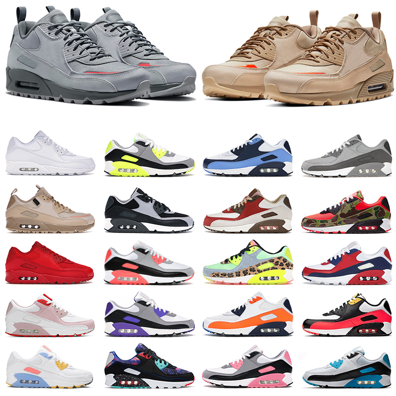 90 Recraft Surplus men women running shoes Wolf Grey Light Smoke Desert Camo Cargo Khaki Triple Black Barely Rose infrared mens trainers outdoor sne