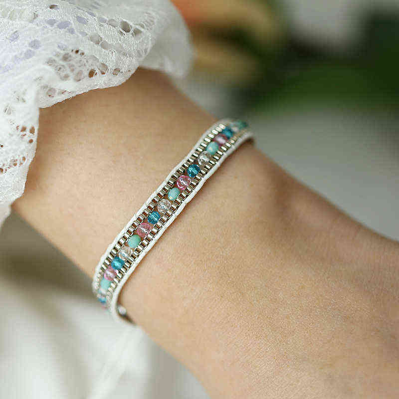 

Modyle Bohemian Style Charm Beads Bracelets for Women Ethnic Boho Tassel Multilayer Bracelet Jewelry