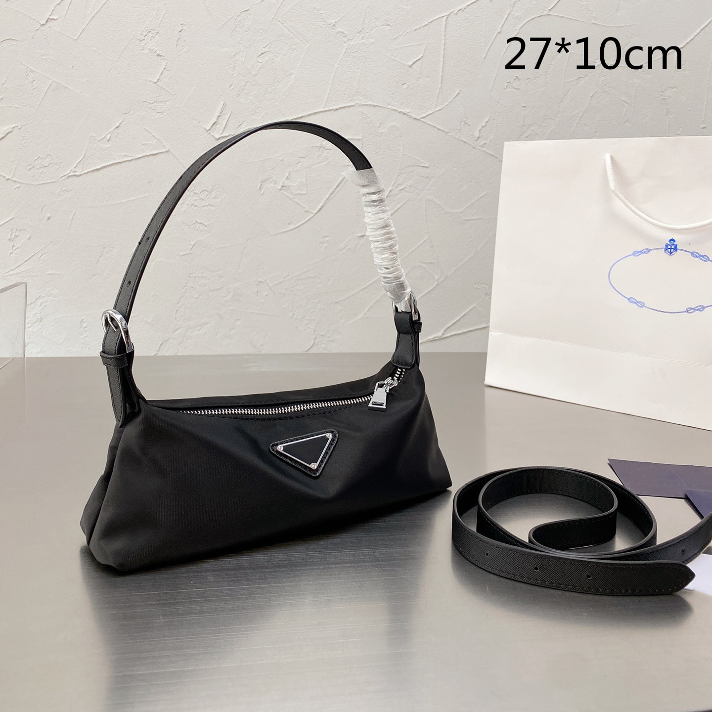 

fashion Women Evening Shoulder Bags Luxury lady Purses Baguettes Handbags small size Black Crossbody Nylon Cross Body high quality