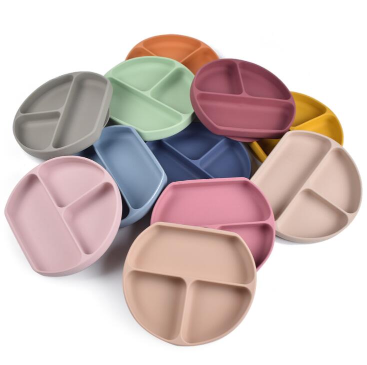 

Silicone Table Plate Baby Feeding Set Children Integrated Tableware Complementary Food Bowl Suction Cup Eating Training Straw Set KKD5431