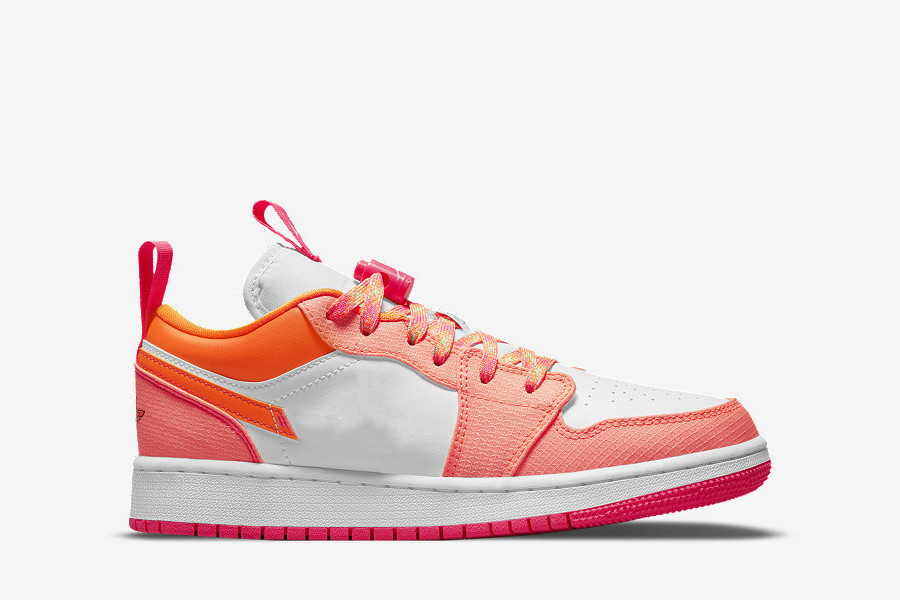

Shoes Jumpman I Low Utility Basketball Womens 1 Crimson Pulse White Pink Flash Total Orange Designer Sports Sneakers
