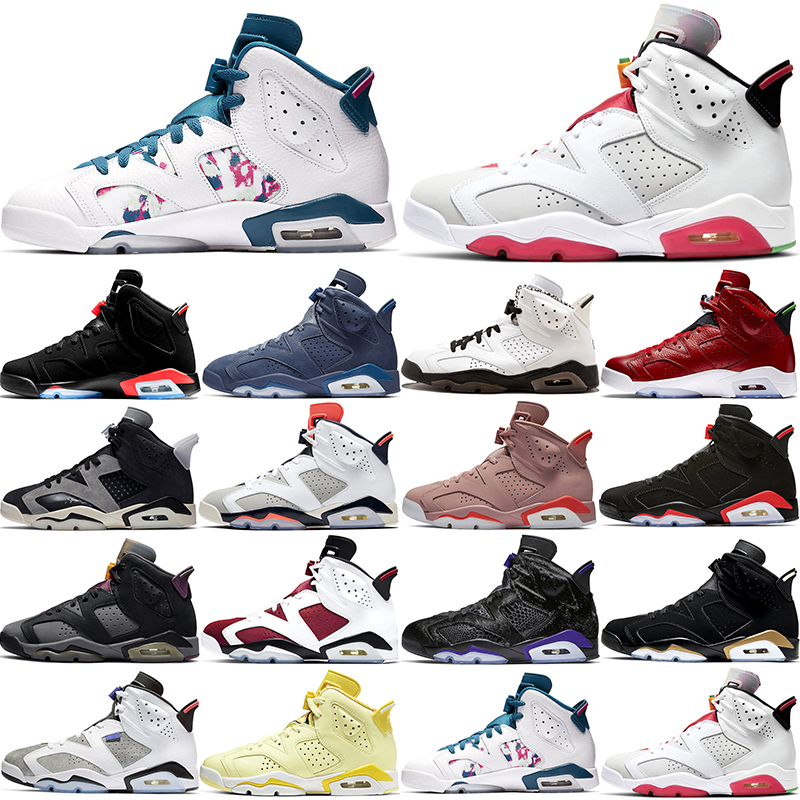 

new arrive original 6s basketball shoes 6 men Aleali May Black Infrared Bordeaux Carmine DMP Flint Floral Hare Tech Chrome Tinker trainers sneakers us 13