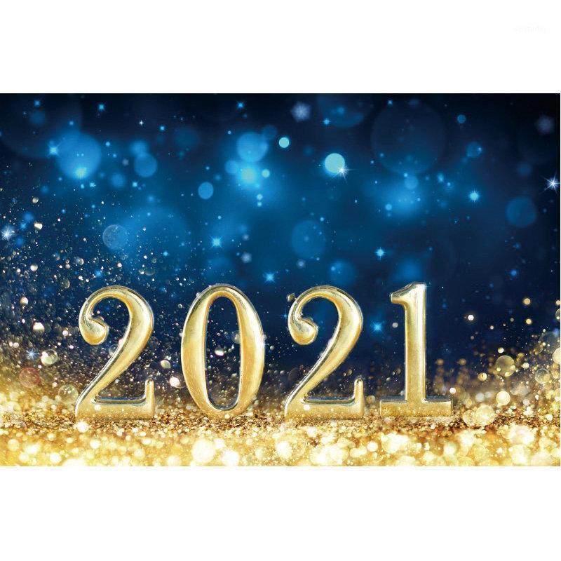 

Party Decoration Happy Year Backdrop Blue And Gold Gorgeous Background Christmas Family Decor Xmas Po Booth Studio Pography Prop