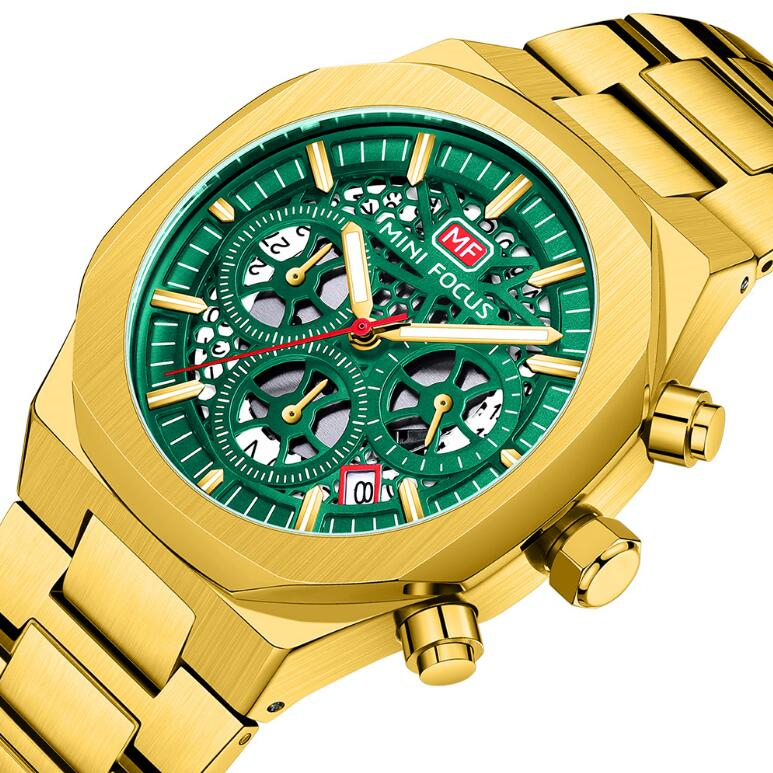 

Special Time Mens Watches Chronograph Stainless Steel Waterproof Date Analog Quartz Watch Business Wristwatches for Men, Blue