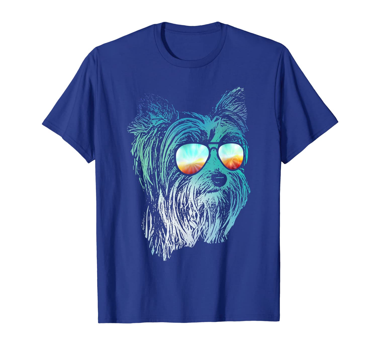 

Disco Groovy Biewer Terrier T-Shirt Dog Gift, White;black