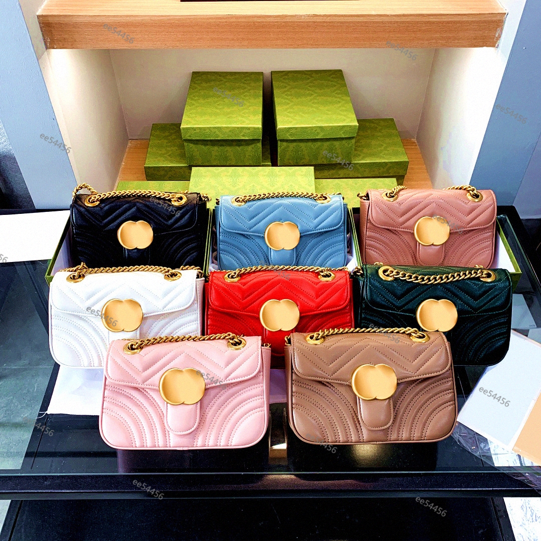 

Marmont TOP Quality hobo Leather Designer Bags tote Famous Chain Shoulder woemns Soho Bag Luxurys Crossbody GUCCIE Shoulders GUCCY Wallet GG handbag, Other colors contact me