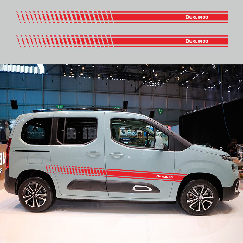 004 COFANO ADESIVI PER BERLINGO FURGONE A Righe Van cofano DECAL 