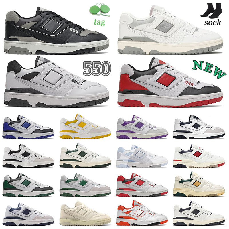 

Luxury Brand B550 BB550 Mens Womens Designer Shoes 550 Sea Salt Burgundy Black White Purple Green Yellow Navy Blue Shadow Black Varsity Gold Vintage Sneaker Trainer, N51 36-45 navy