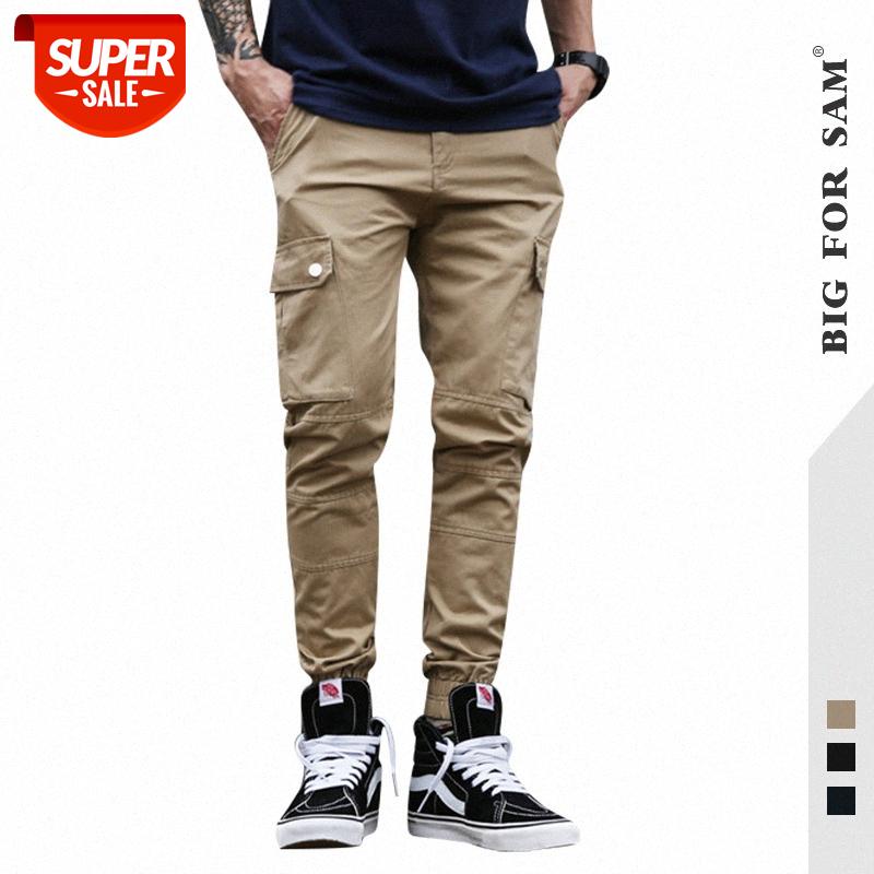 

18 simple men's casual pants multi-pocket overalls trousers for men #oN3y, Black