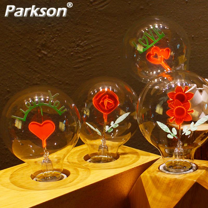 

Vintage Edison Bulb Retro Lamp E27 220V 3W Incandescent Filament Light Ampoule For Holiday Christmas Party Decor G80 LED