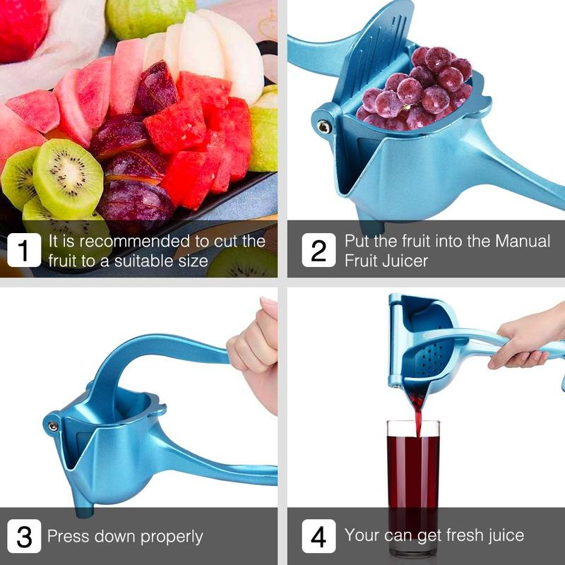 

Home Quick Design New Manual Citrus Lemon Juicer Portable Fruit Juicer Blue