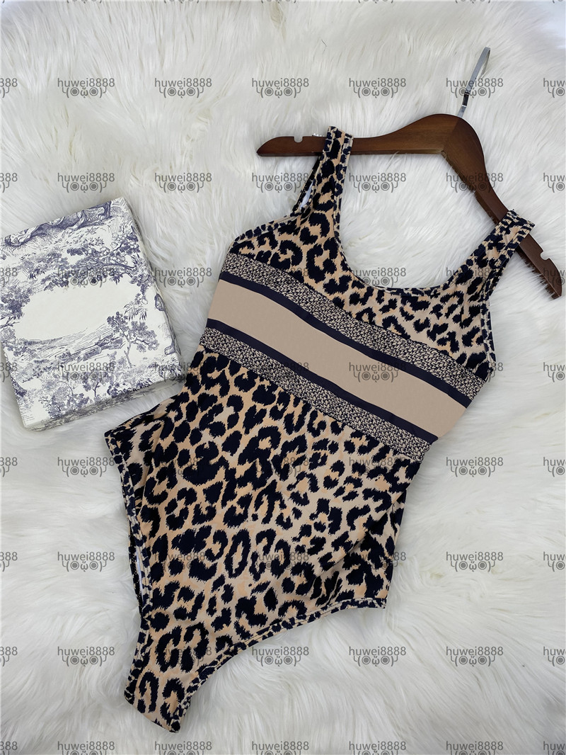 

Leopard Affordable Swimwear Hipster Padded Top Quality Women's One-piece Swimsuits Outdoor Beach Luxury Swimming Bandage Designer Wear Four Seasons Universal