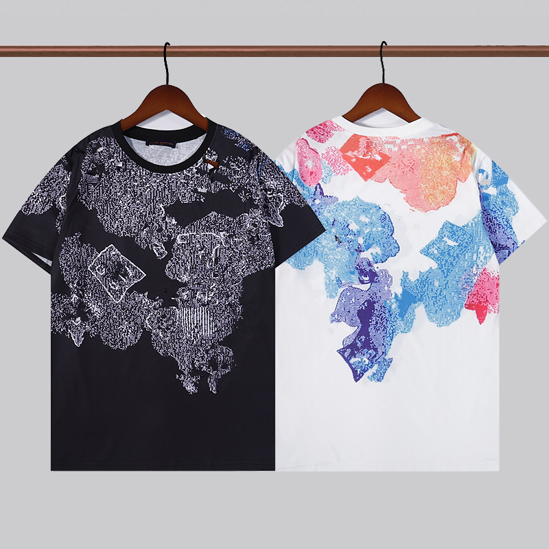 

Designer mens T-shirt Luxury high quality summer short sleeve pure cotton top brand fashion casual men  clothing size -XXL 18, Silver