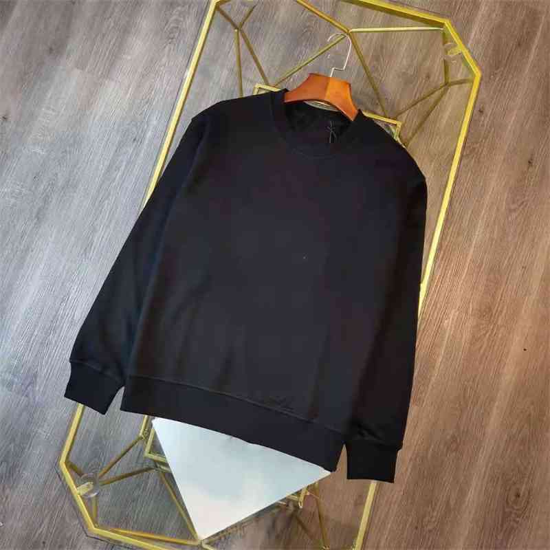 

2021 autumn new leisure sports cotton round neck sweater men' b072313, White