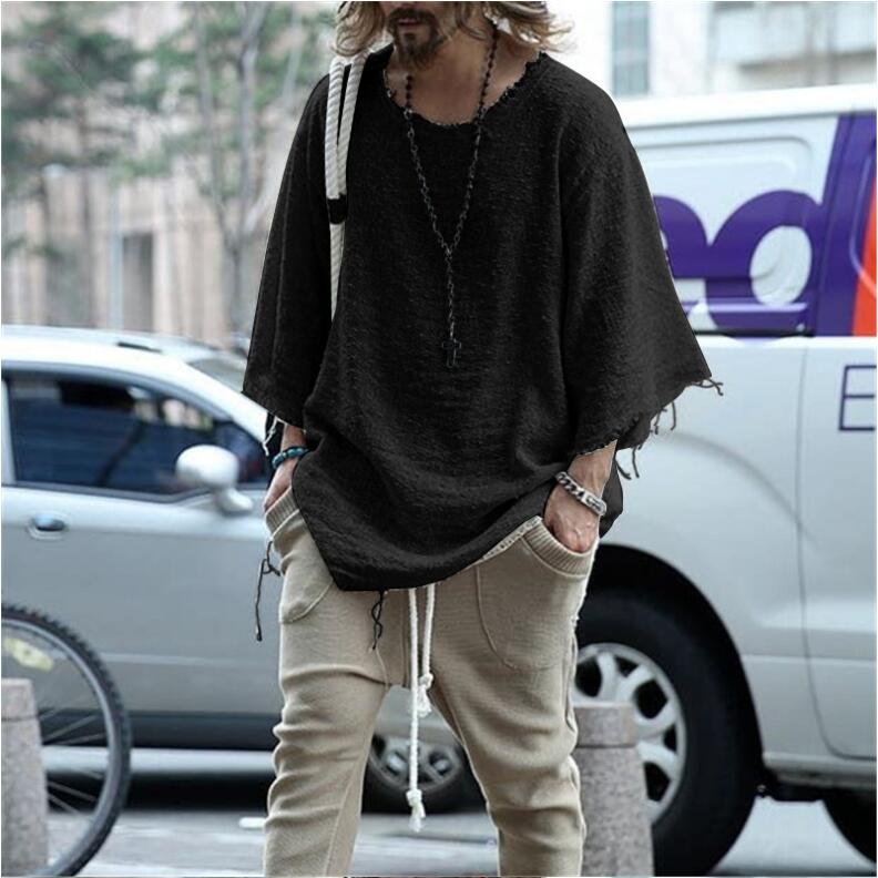

2021 Flash Summer T Shirt Stylist Men's Tee Fashion Short Sleeved men Clothing Short-sleeved solid color top trendy loose T-shirt S, White