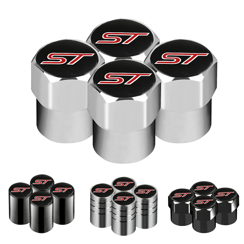 

Car-Styling 1pcs ST Emblem Wheel Tire Valve Tyre Caps Case for Ford ST FOCUS 2 3 Mondeo Fiesta Kuga MK2 MK3 MK4 Accessories