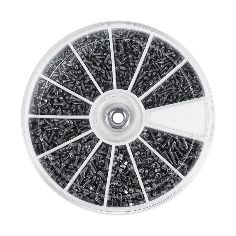 

Repair Tools & Kits 600Pcs/Box 12 Kinds Of Small Screws Nuts Assortment Kit M1.2 M1.4 M1.6 Screw For Watches Eyeglass