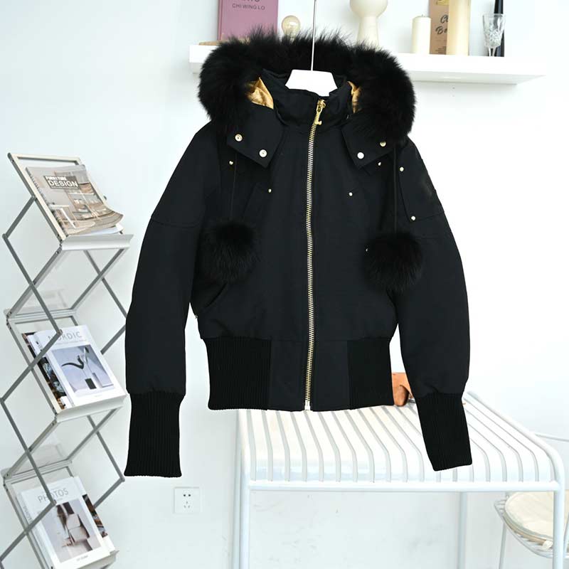 

2021 Classic Winter Down Jacket Women Moose Coat Windproof Warm Solid Coats Woman Streetwear Homme Fashion Outdoor Outwear With Big Fur Collar, Opp bag no sale