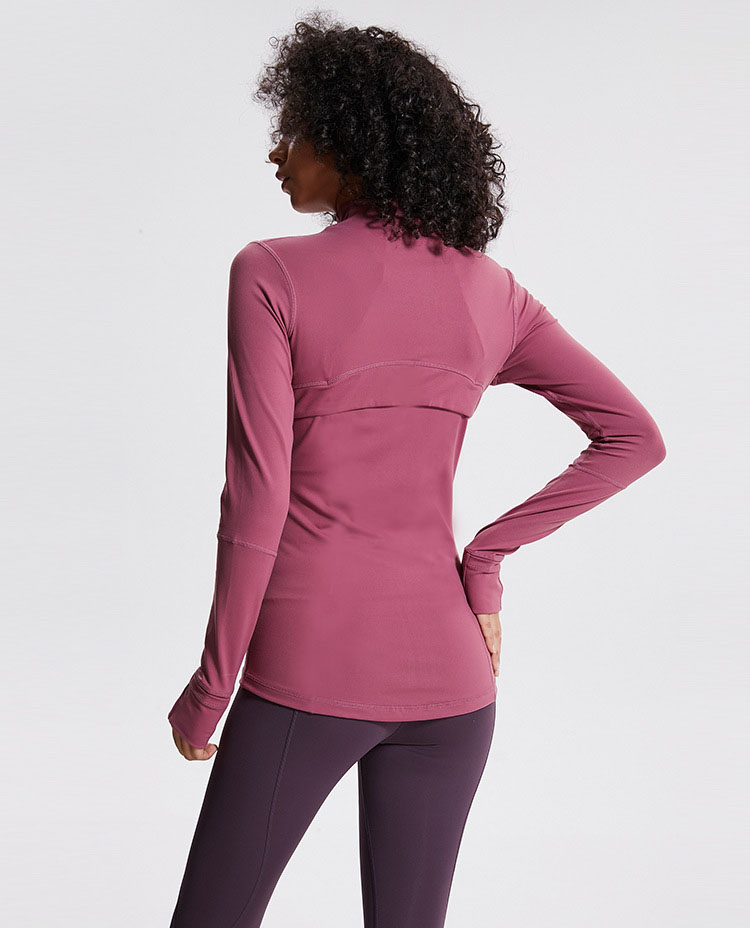

lu exercise trainning yoga jacket for autumn winter with different colours long sleeves, Black