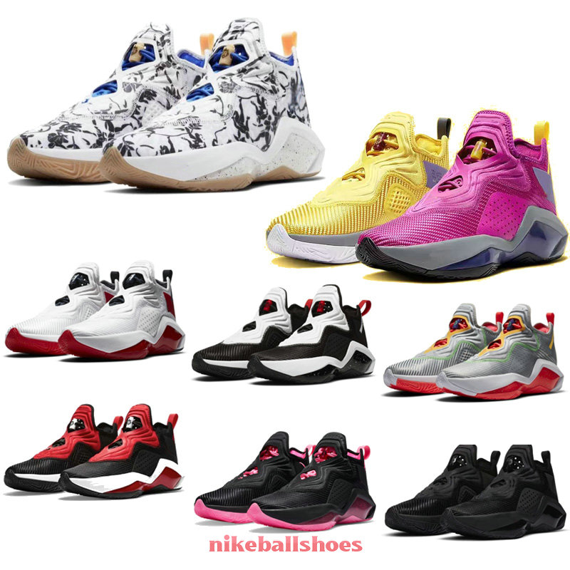 

LeBrons Soldier 14 XIV EP Sisterhood Kay Yow Lakers University Red USA Womens Kids Basketball shoes for sale with box sneakers store, Black
