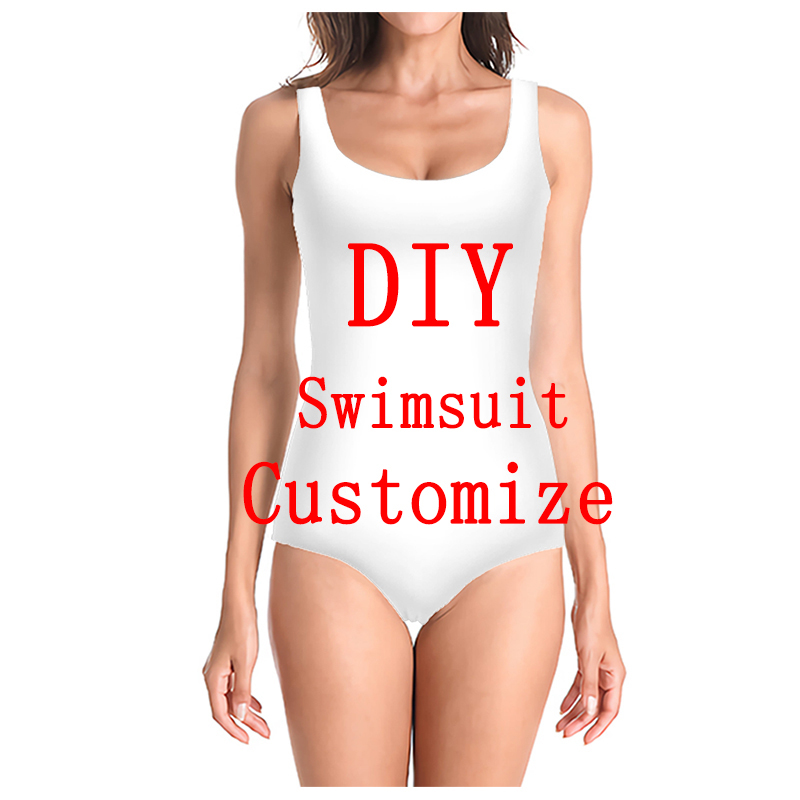 

CLOOCL 3D Printed Women Swimsuit Personalized DIY Bathing Suit Ladies Swimsuits One Piece Cartoon Floral Animal Creativity Design Clothes