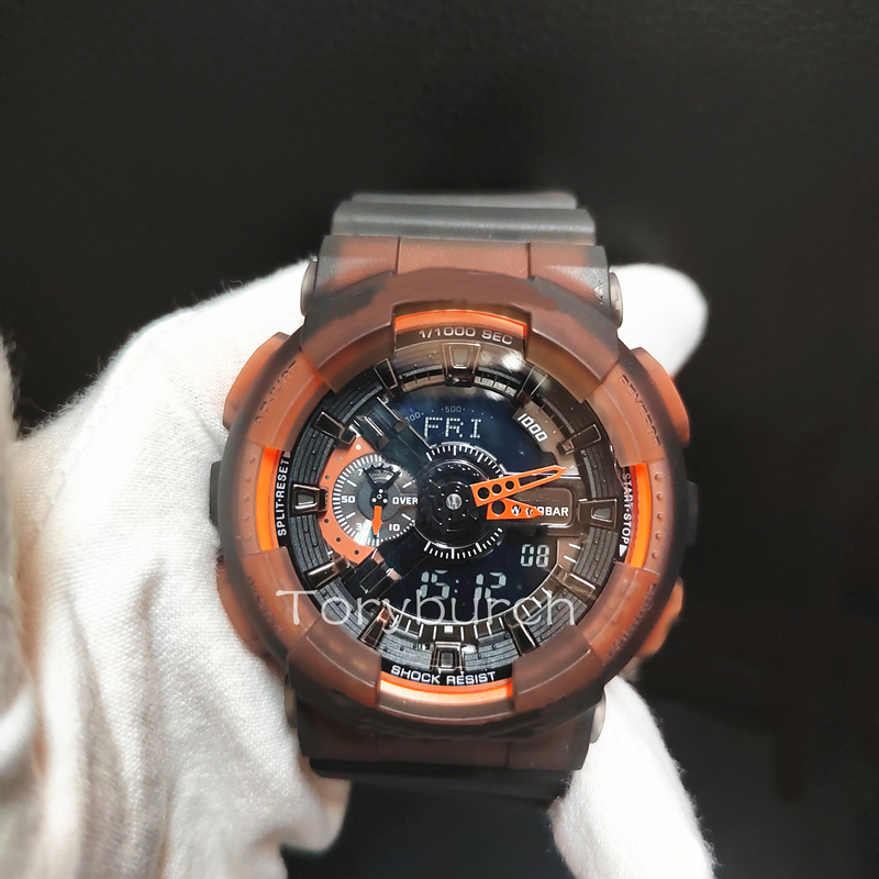 

G watch Display World Time All functions high quality Quartz Male Electronic Reloj Hombre wristwatch automatic light shock resistant transparent series, Only a watch