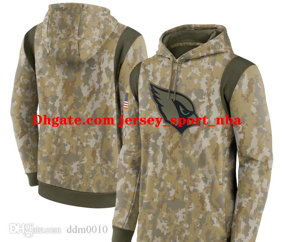 

Men's Women Youth ArizonaCardinalsCamo 2021 Salute To Service Therma Performance Pullover Hoodie, Black