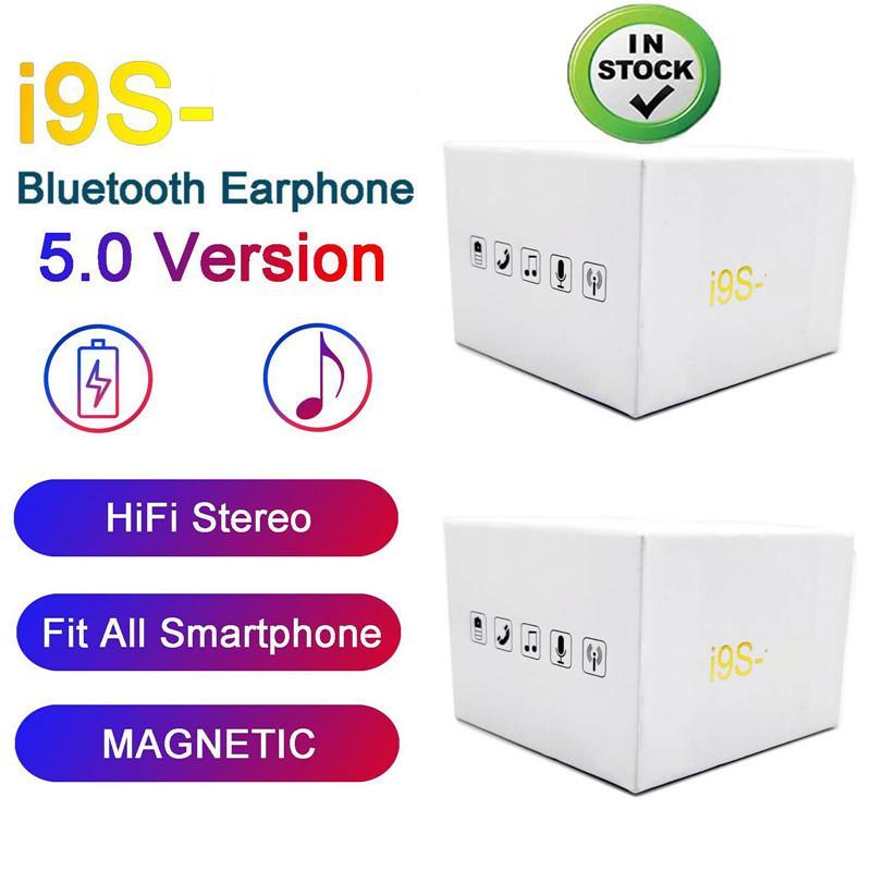 

i9s Earbuds Wireless Bluetooth Earphones for android Bluetooth Headset v5.0 Headphones with magnetic charging Free Shipping