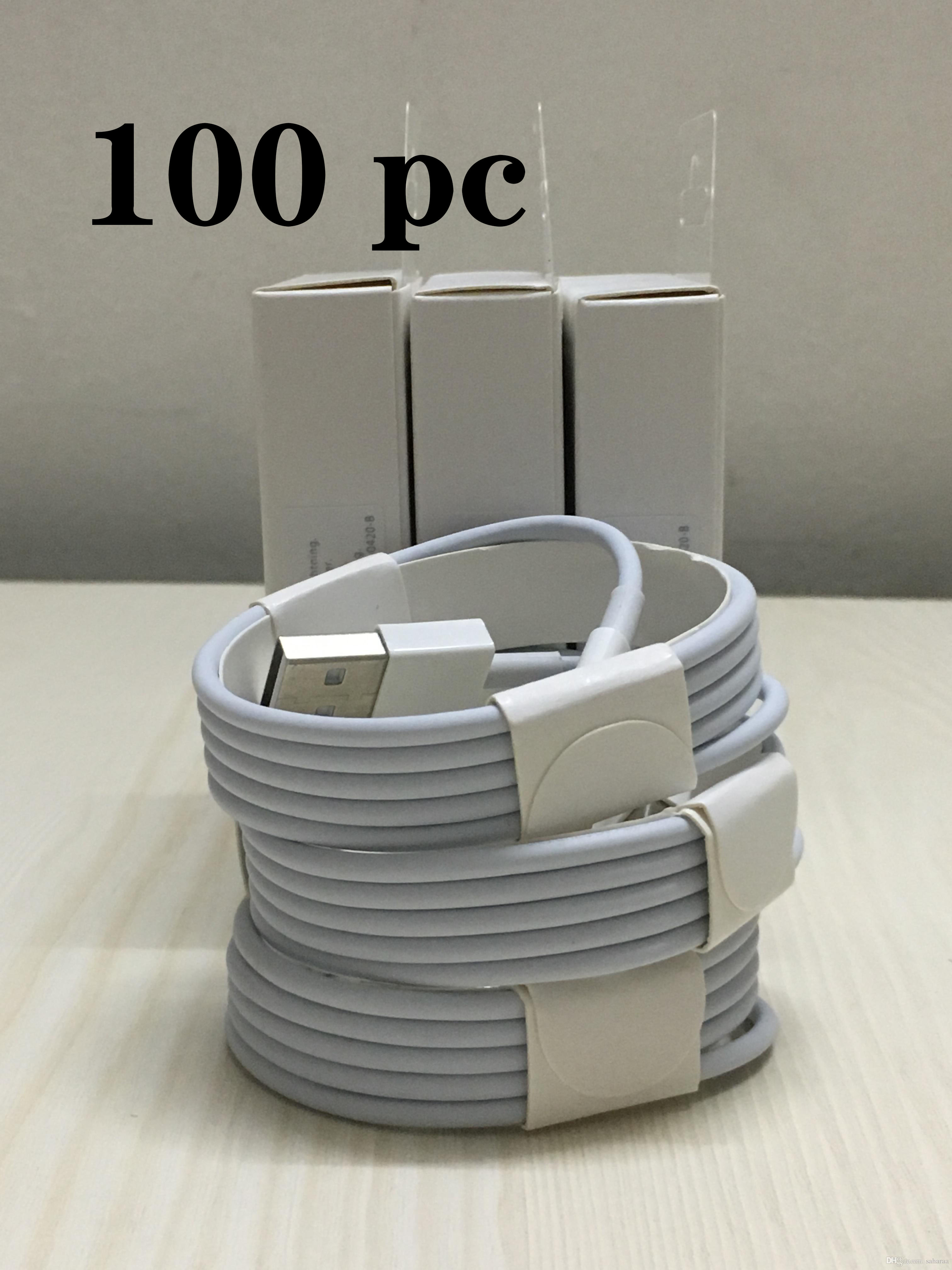 

100pcs/lot 7 generations Original OEM quality 1m 3ft 2m 6af USB Data Sync Charge phone Cable With retail package
