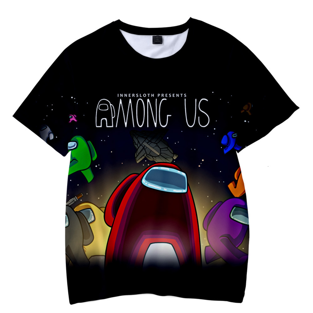 2021 Oversized t Harajuku Game Graphic Shirts Short Sleeve Men Among Us T-shirt New Released Caei