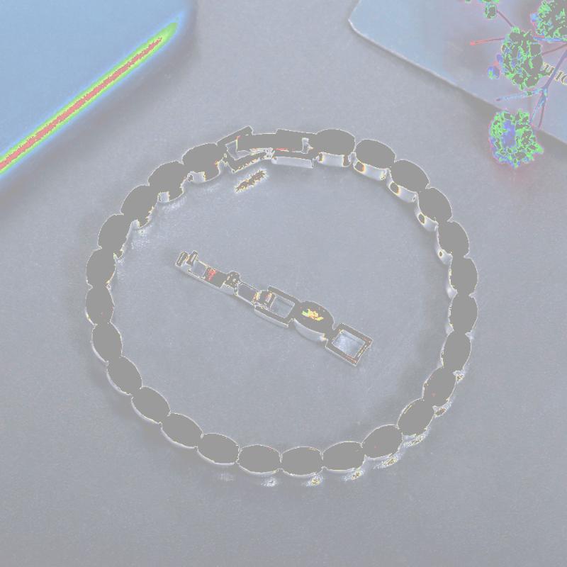 

Link, Chain ThreeGraces Elegant Oval Shape Cubic Zirconia Silver Color Cute Shiny Tennis CZ Bracelet For Women Fashion Jewelry BR166, Black