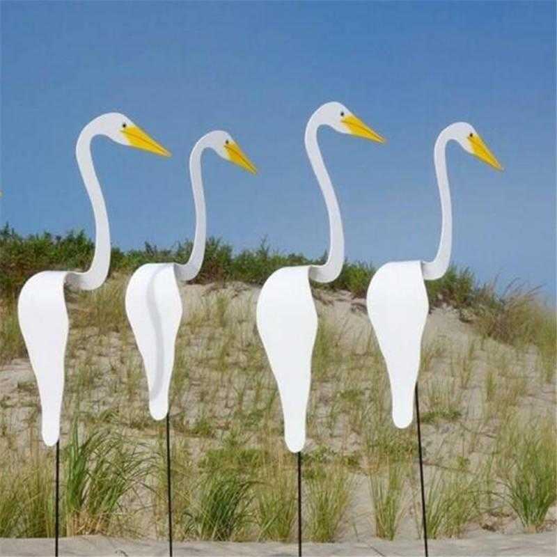 

3color Swirl Bird Home Garden Ornament A Whimsical And Bird Spinning With Light Garden Decoration Home Decor Dropshipping Q0811