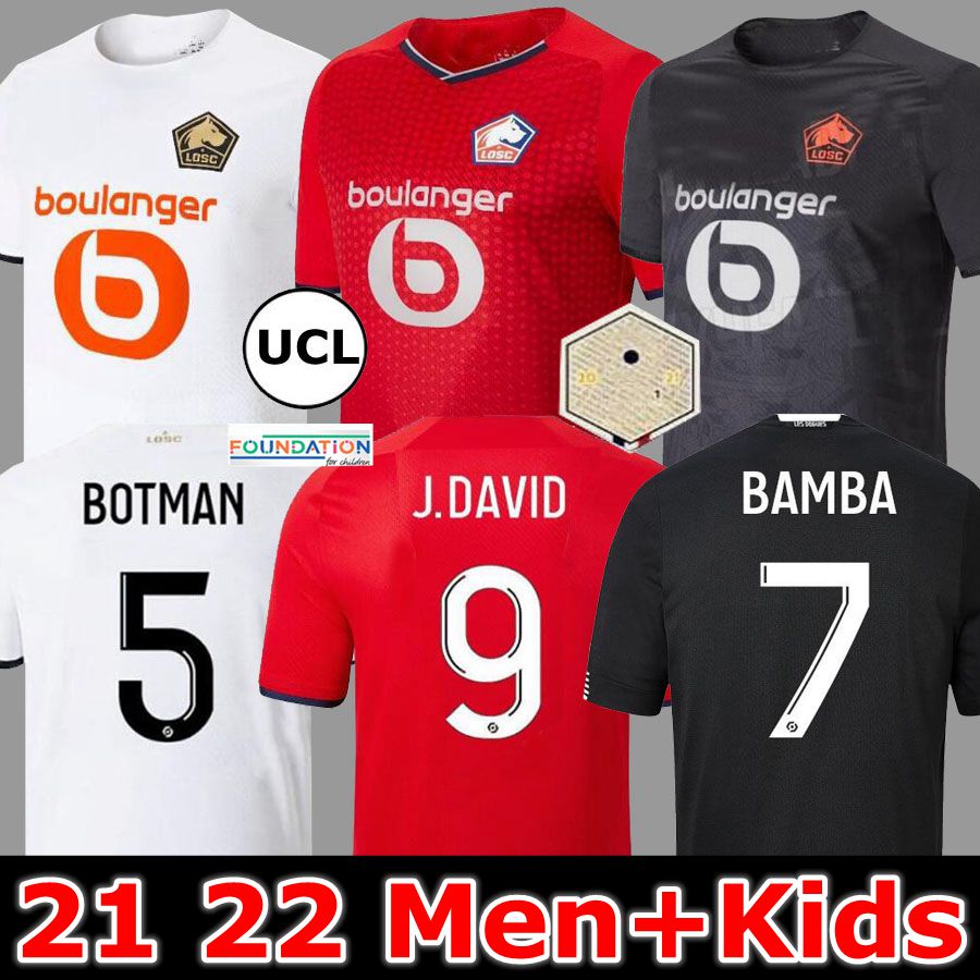 

2021 2022 LOSC Lille soccer jersey DAVID FONTE BURAK BAMBA YAZICI football shirts 21 22 JIKONE R.SANCHES T.WEAH L.ARAUJO maillots Adult Kids Kit, 21 22 home jersey