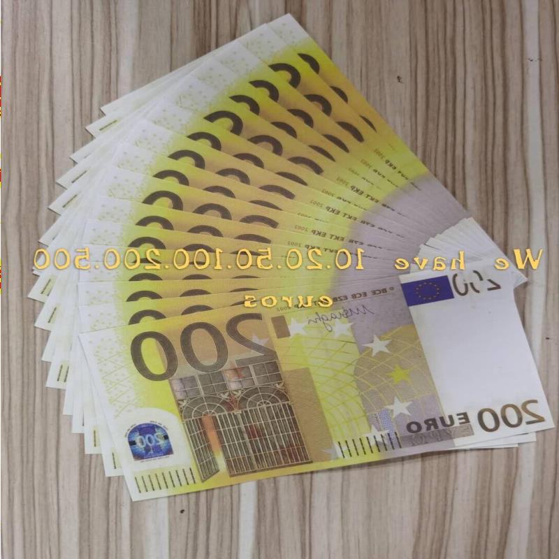 

200Euros Most Nightclub Money Copy 29 Paper Prop Bank Note Business Fake Collection Movie For Realistic Play Pwevx
