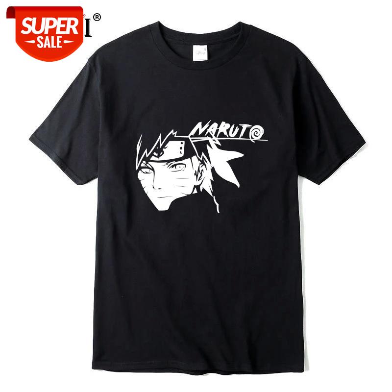 

XIN YI Men's T-shirt Top Quality100% cotton Men Women T-shirt Tops Kawaii naruto Tshirt cool loose Anime Manga Tee Shirt #Rx4E, White;black