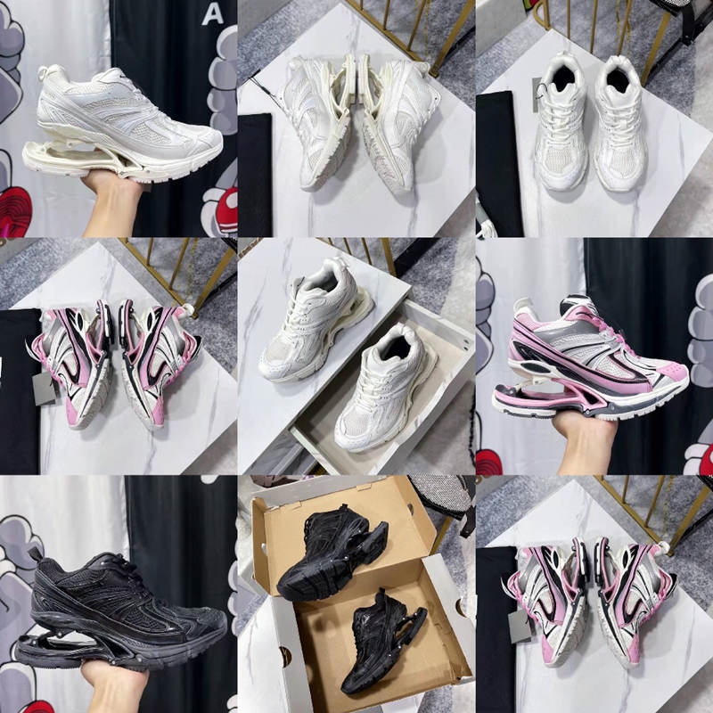 

Desigenr Retro Black Spring Shoes Man and Women Sport Shoe Luxury Brand Genuine Leather Punk Wedge Heels Sneakers Top Quality Tennis Shoe X PANDER Tenis, As picture