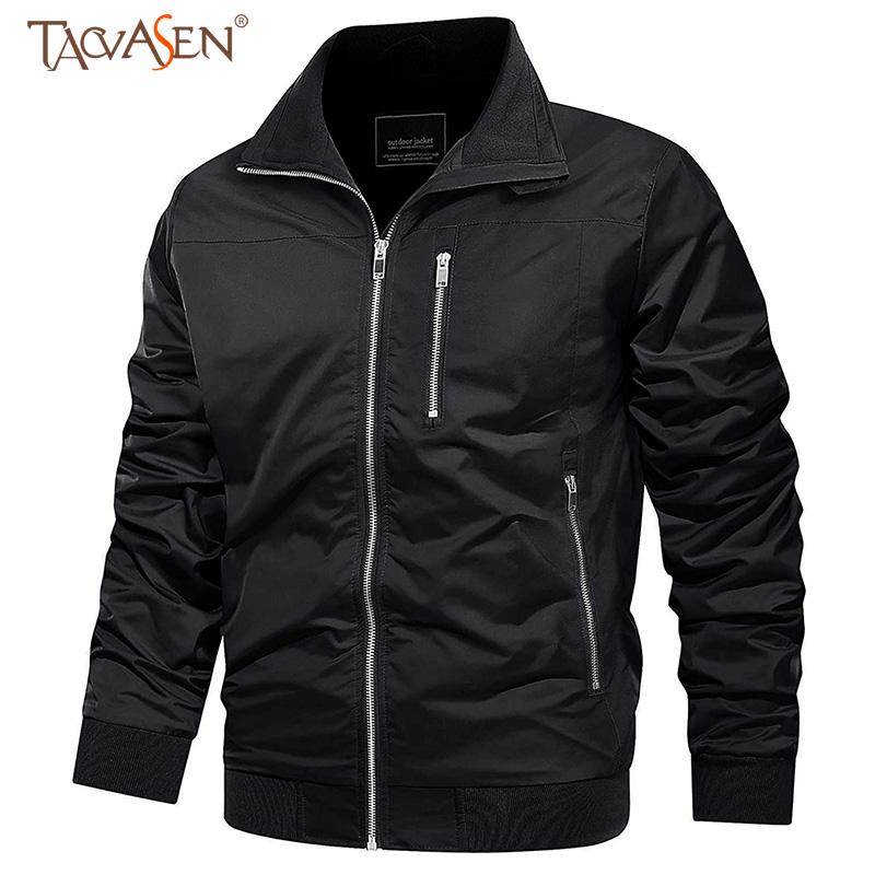 

Hunting Jackets TACVASEN Men's Lightweight Jacket Outdoor Sports Windbreaker Full Zip Casual Hiking Camping Outerwear, Black