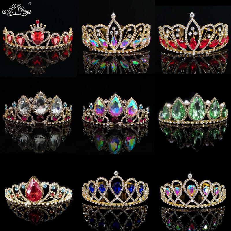 

Bridal Tiara Crystal Crown Wedding Hair Accessories for Women Gold Color Crown For Bridal Crowns And Tiaras Women Hair Jewelry
