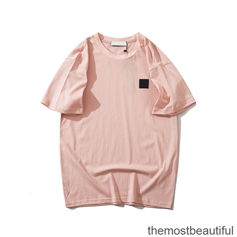 

Men's T-Shirts shirt Clothing Bottomed Solid embroidery compass badge lovers T-shirt Cotton loose casual summer short sleeves Round neck simple base men's 4P2T, 1# packing bag