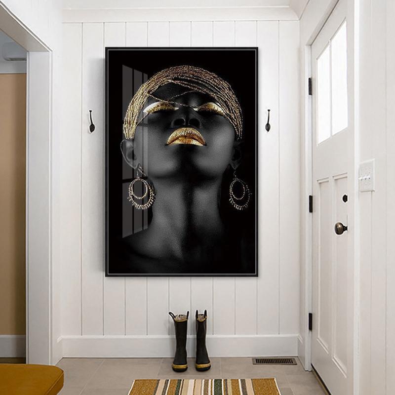 

Paintings Modern Art Canvas Painting African Black Woman Posters And Prints Scandinavian Wall Pictures For Living Room Home Decoration